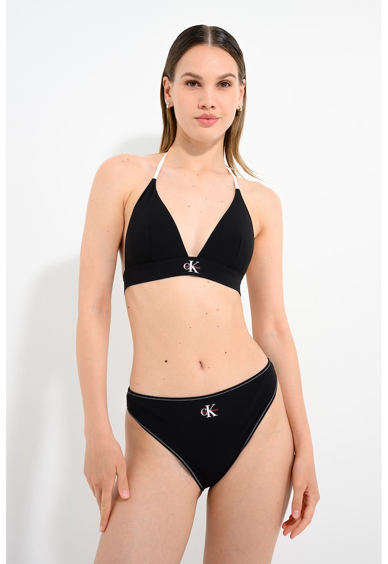 Slip cu logo - Negru
