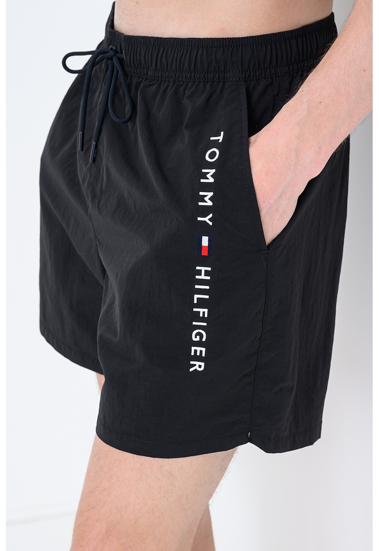 Pantaloni scurti de baie cu imprimeu logo lateral