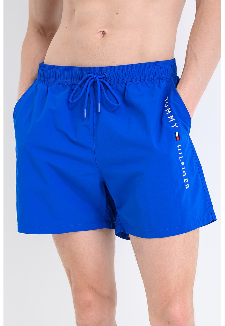 Pantaloni scurti de baie cu imprimeu logo lateral