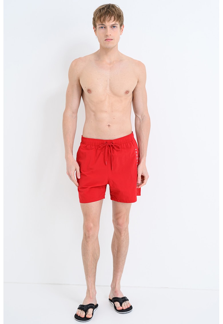 Pantaloni scurti de baie cu imprimeu logo lateral
