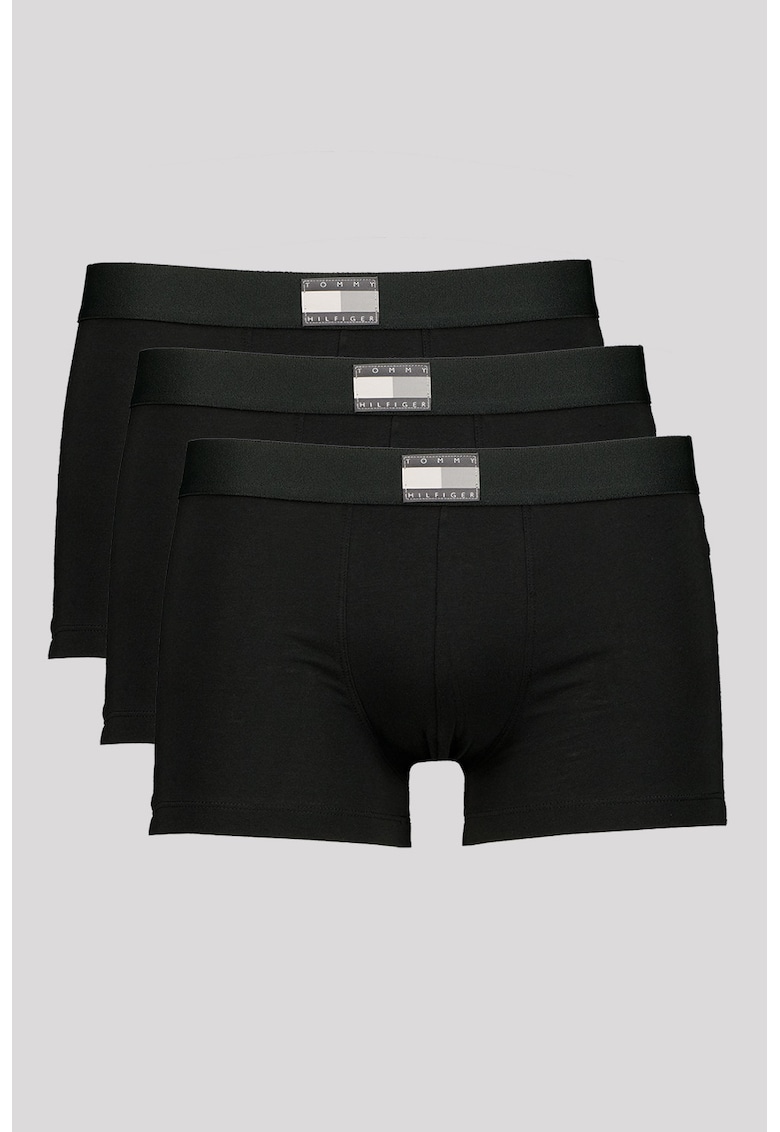 Set de boxeri din amestec de bumbac - 3 perechi - Negru