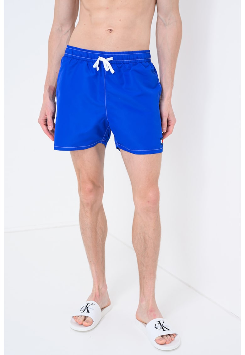 Pantaloni scurti de baie cu buzunare laterale - Albastru royal