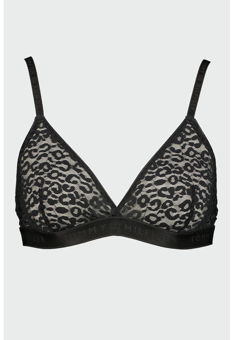 Sutien cu model animal print - Negru