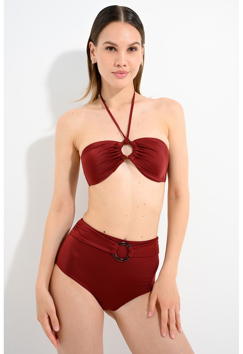 Sutien cu model uni - Maro cognac