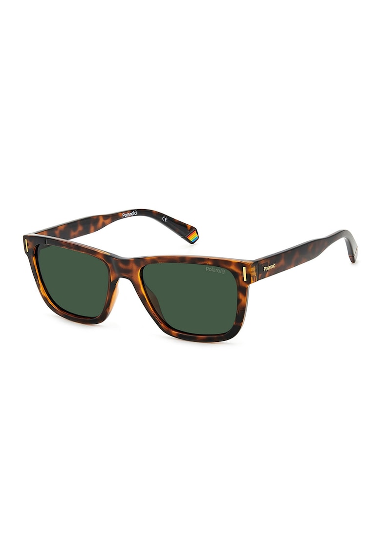Ochelari de soare dreptunghiulari cu model unisex si lentile polarizate