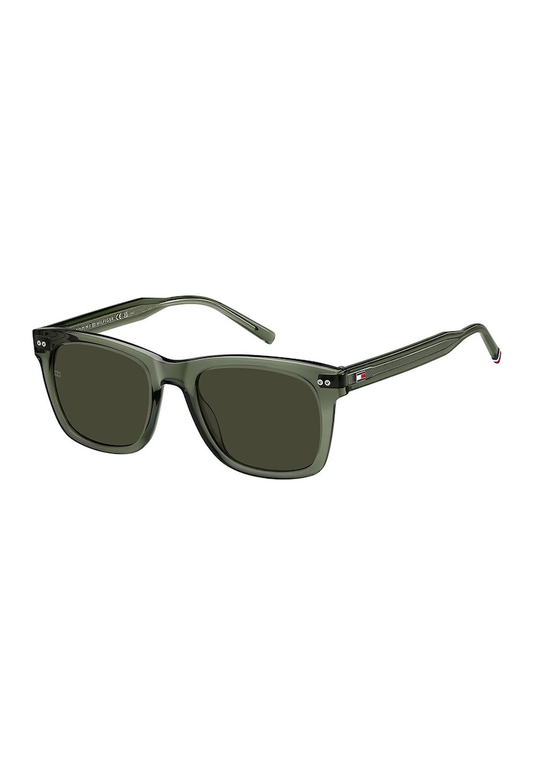 Ochelari de soare wayfarer cu lentile uni - Verde stins