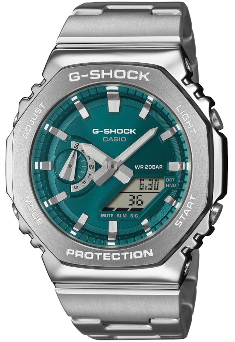 Ceas de barbati GM-2110D-3A1ER verde sport rezistent la socuri