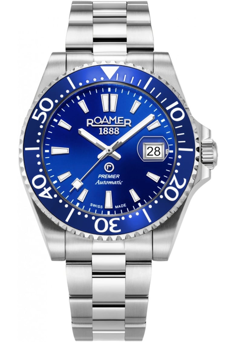 Ceas de barbati 986983 41 45 21 - de culoare albastru inchis - sport - potrivit pentru scufundari