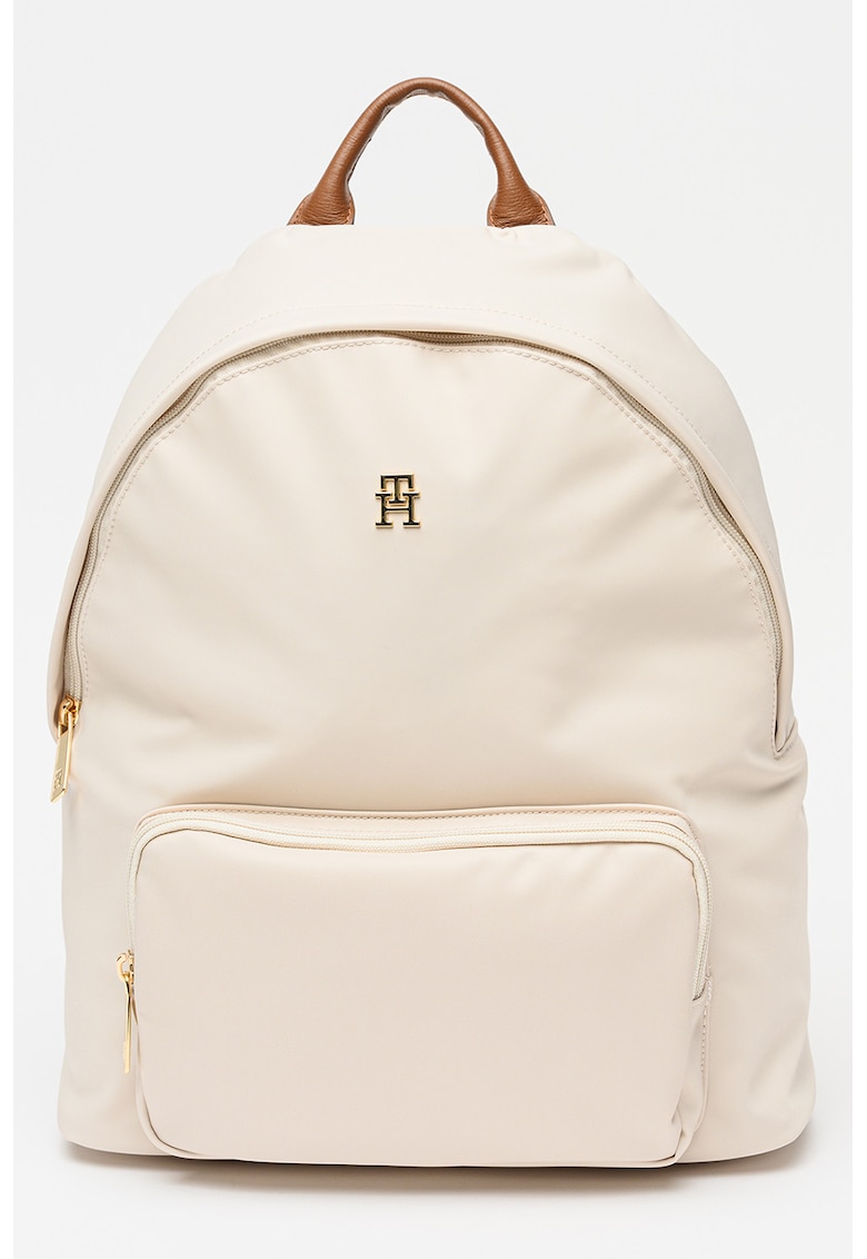 Rucsac cu logo Popette -10.7L - Maro/Crem