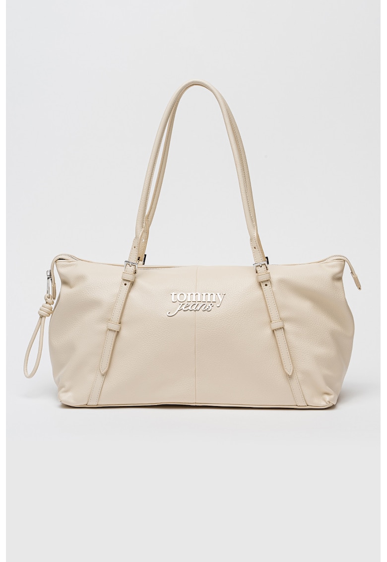 Geanta tote de piele ecologica Bolt - Crem