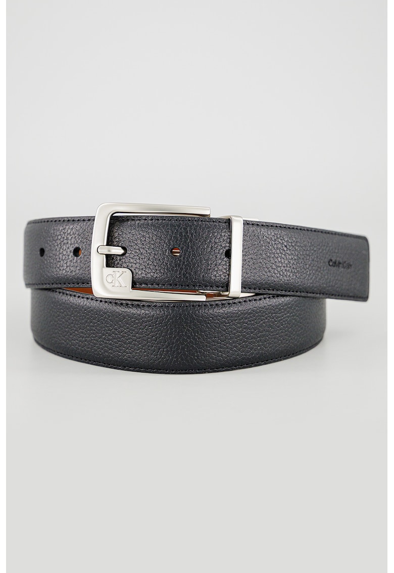 Curea reversibila de piele - Negru/Maro