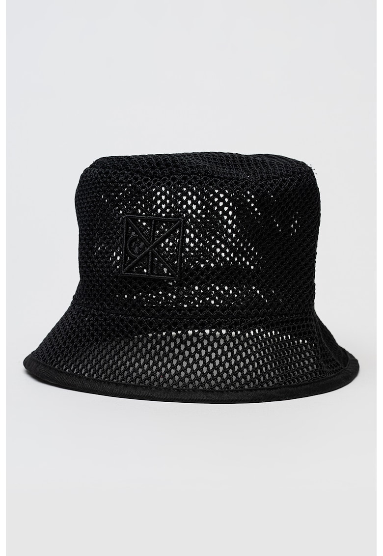 Palarie bucket cu logo Summer Mech - Negru