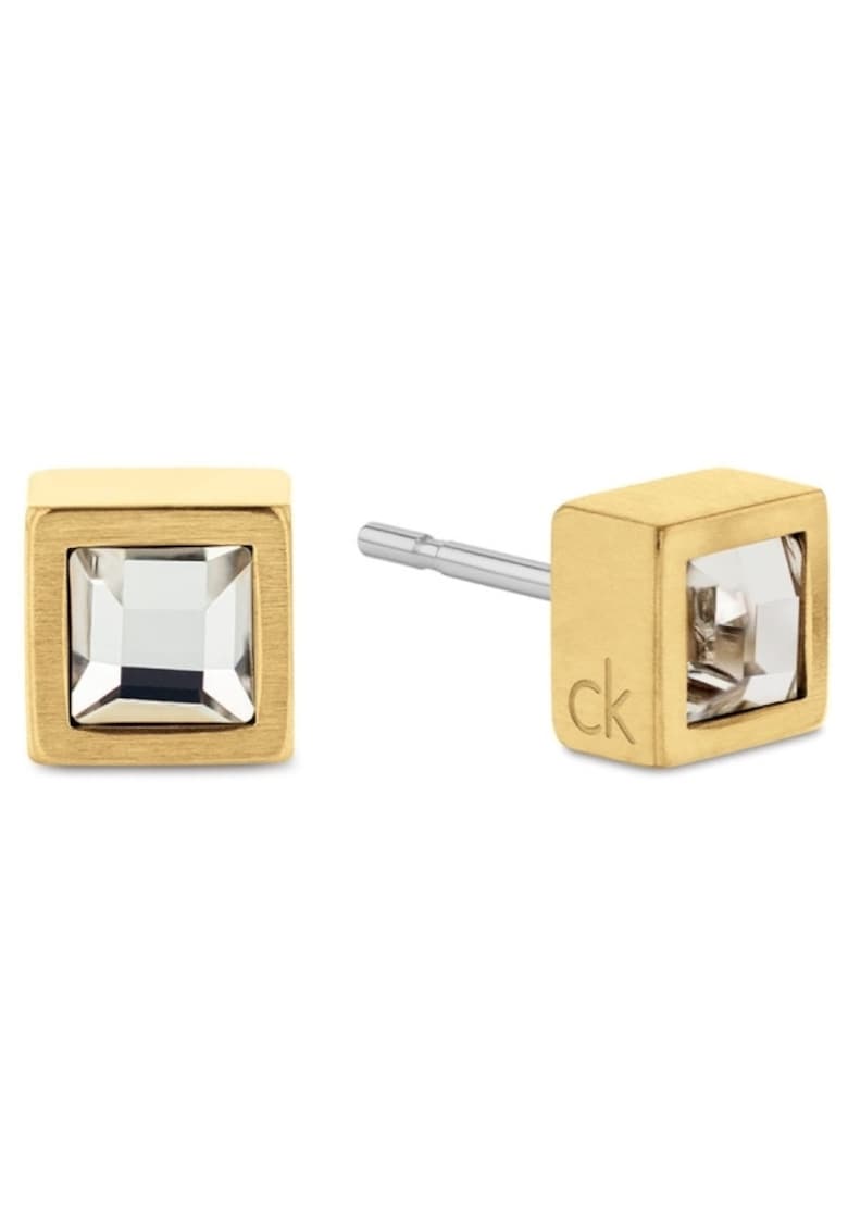 Cercei stud cu cubic zirconia 35100076 - Auriu