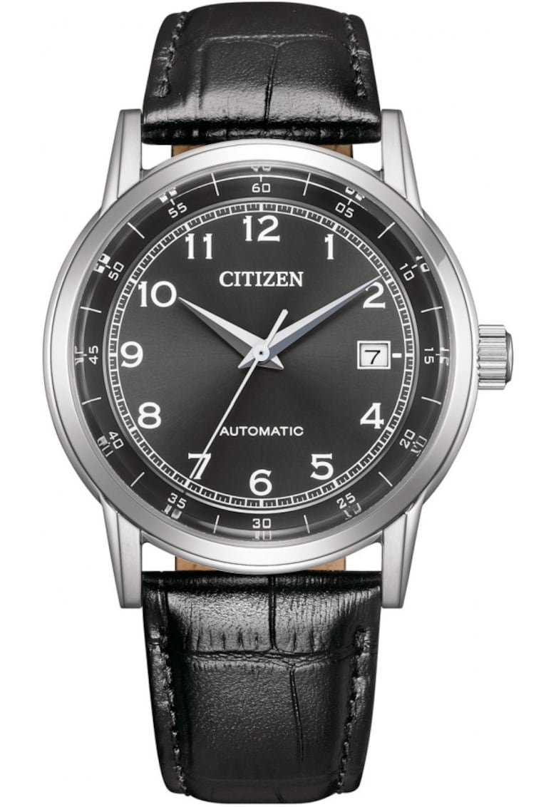 Ceas barbatesc NJ0210-05E - clasic - negru - pentru cadou