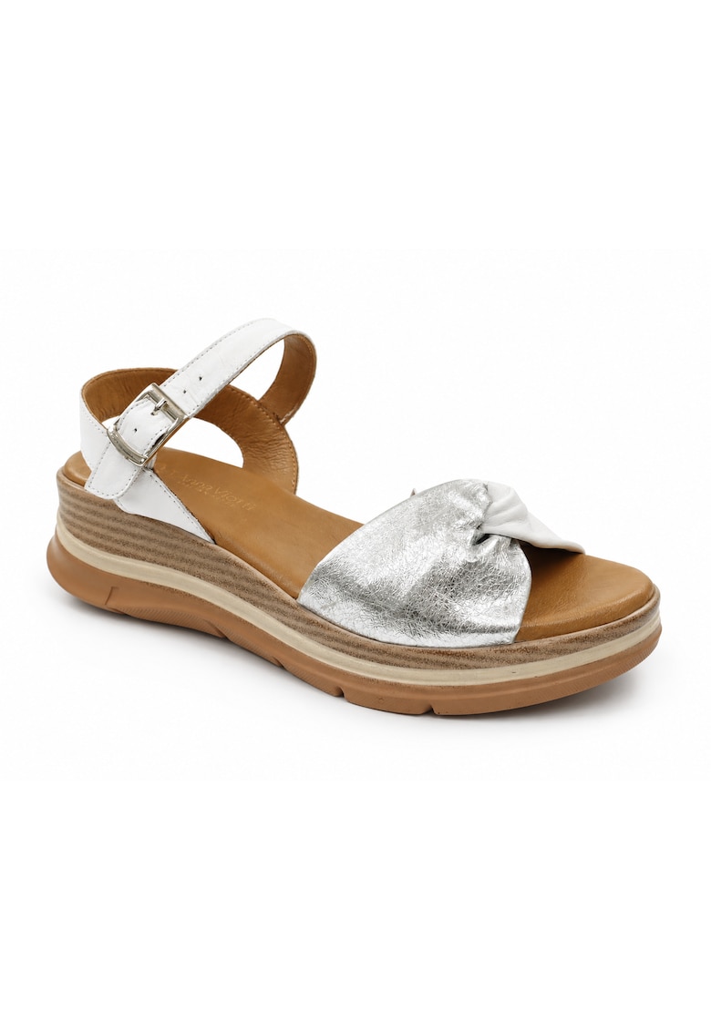 Sandale dama piele naturala D22 S571 - Alb