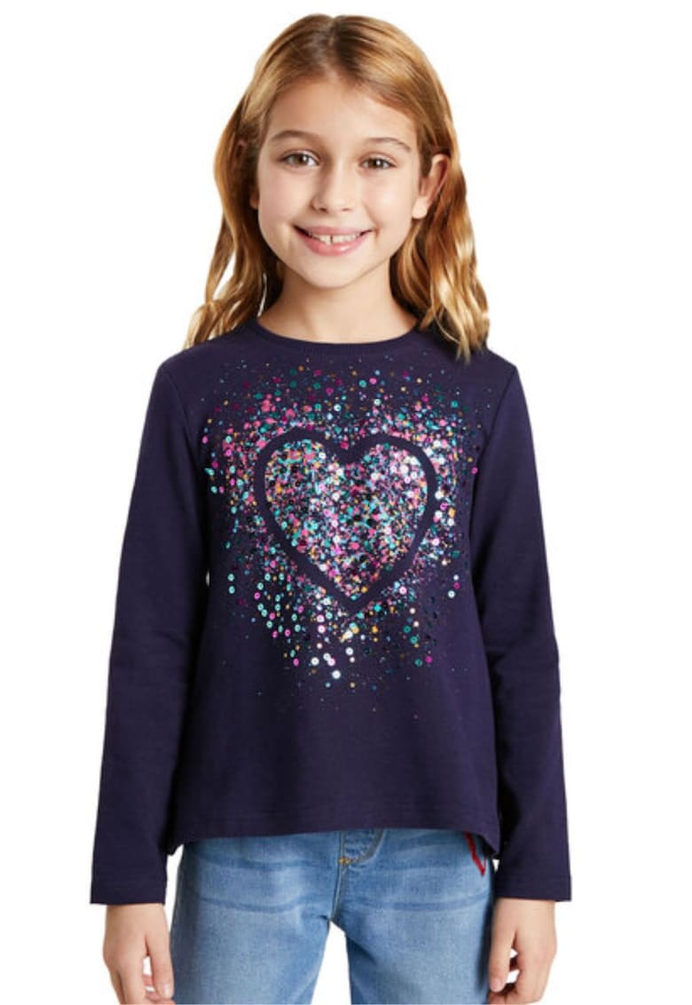 Bluza cu aplicatii cu paiete -