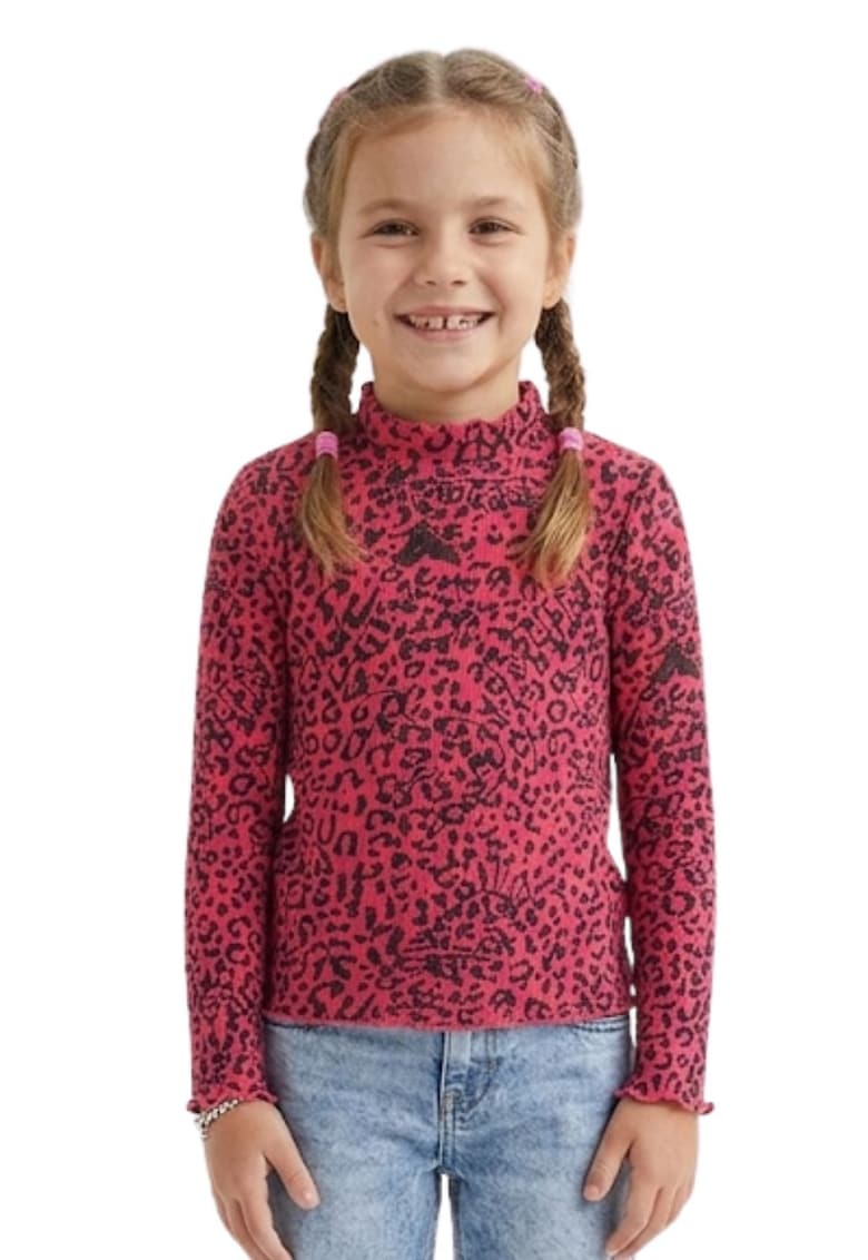 Bluza cu model animal print Leo -
