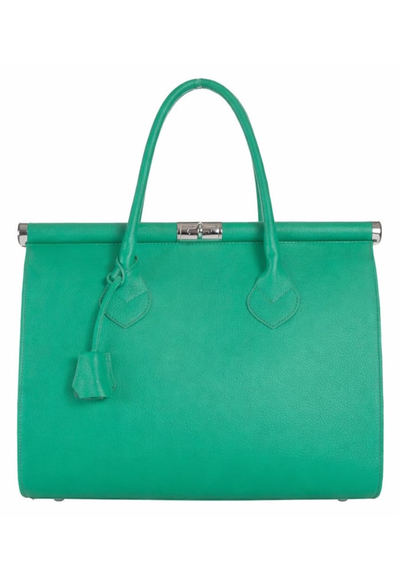 Geanta dama Allegra - piele naturala - - Verde smarald