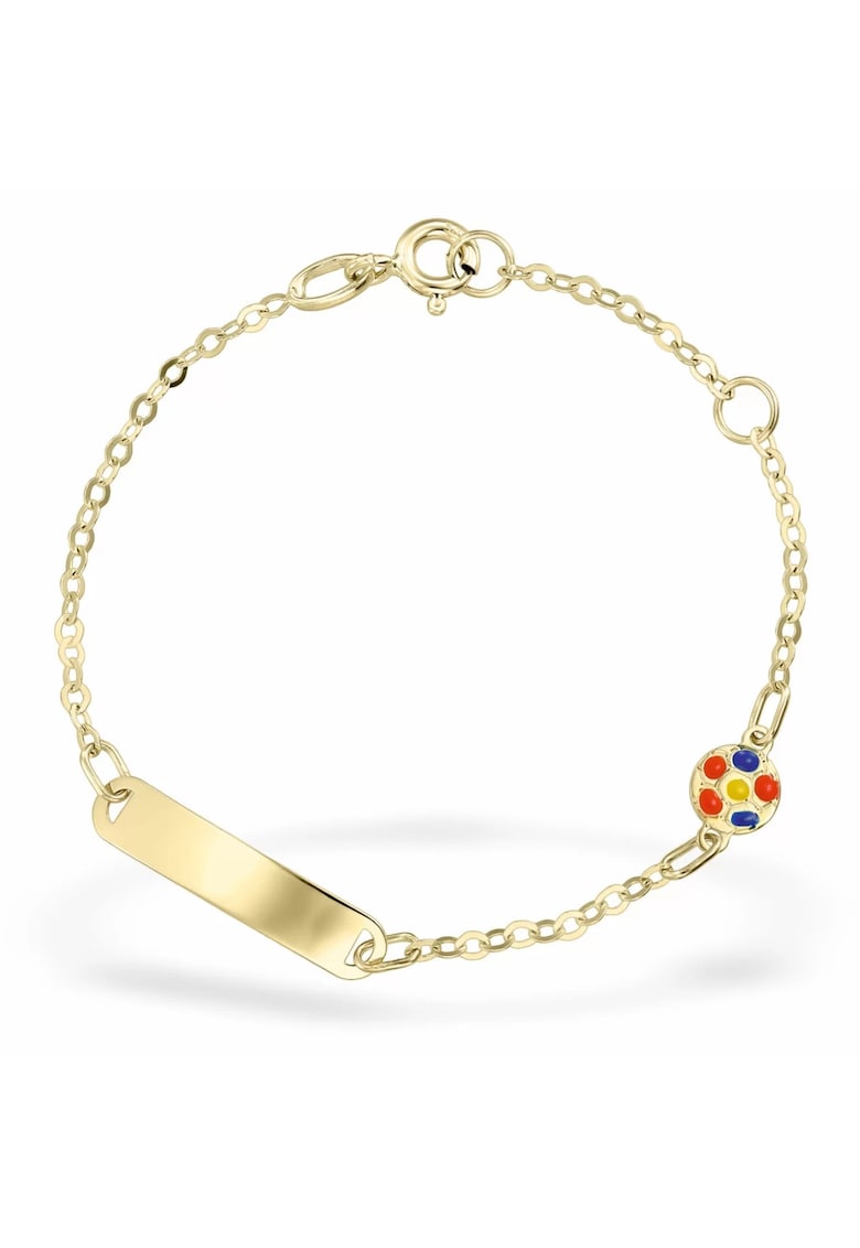 Bratara pentru copii - aur 14 KT - lungime reglabila 14/12 cm
