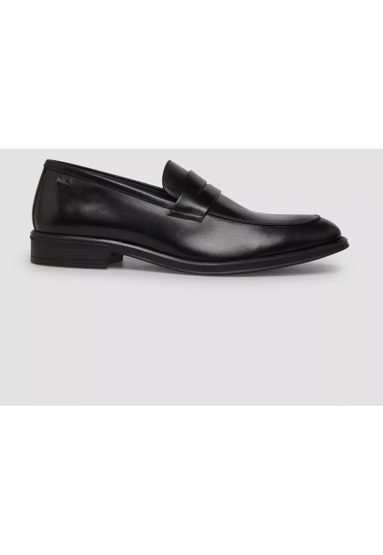 Pantofi loafer din piele naturala - Negru - Negru