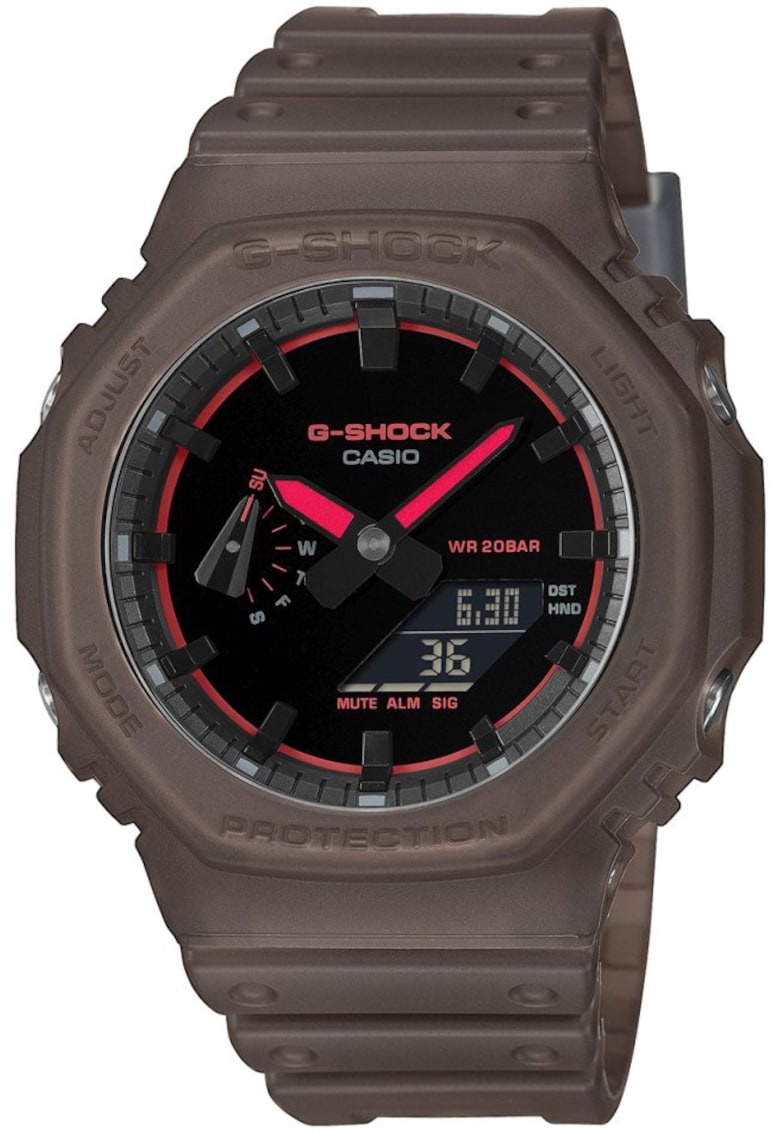 Ceas unisex GA-2100K-5AER - maro - sportiv - rezistent la socuri