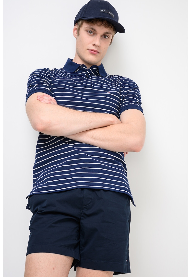 Tricou polo din amestec de bumbac organic