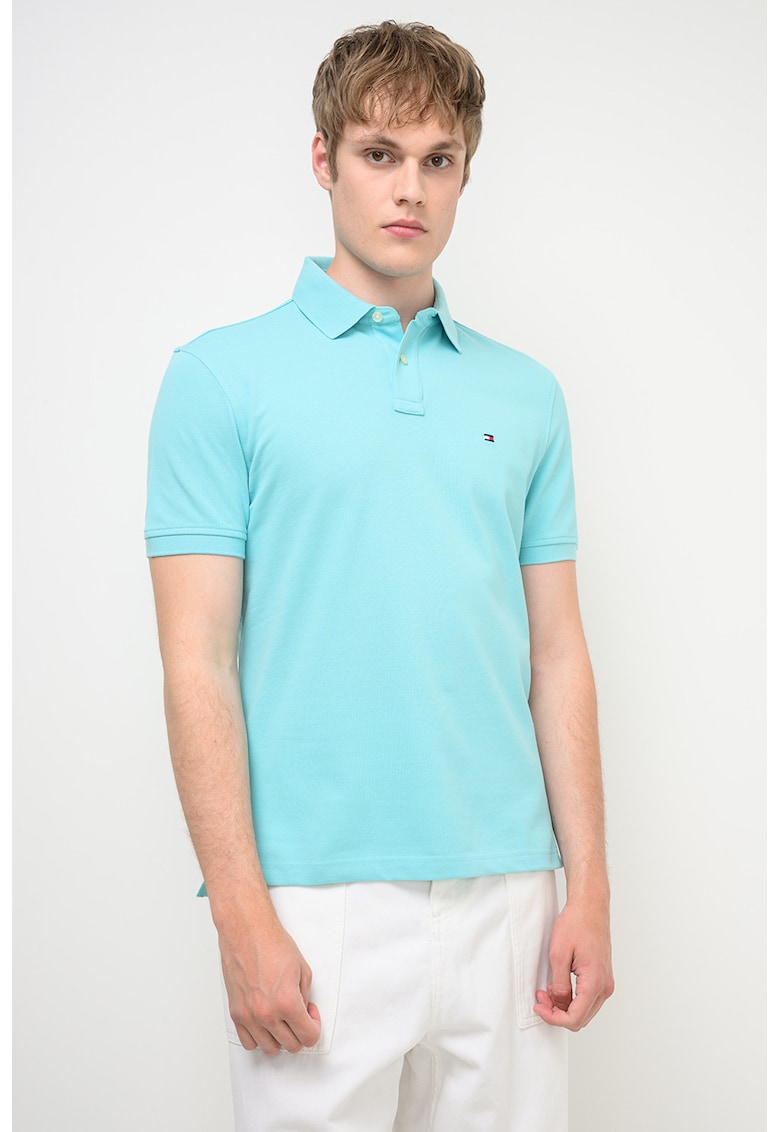 Tricou polo din amestec de bumbac organic