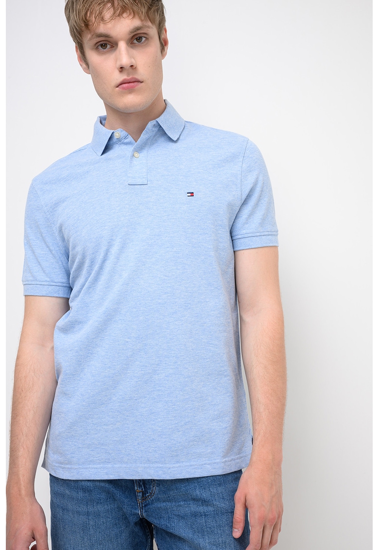 Tricou polo din amestec de bumbac organic