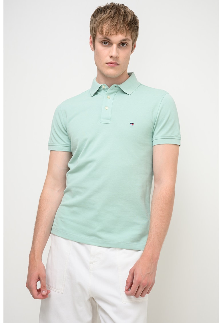 Tricou polo din amestec de bumbac organic 1985