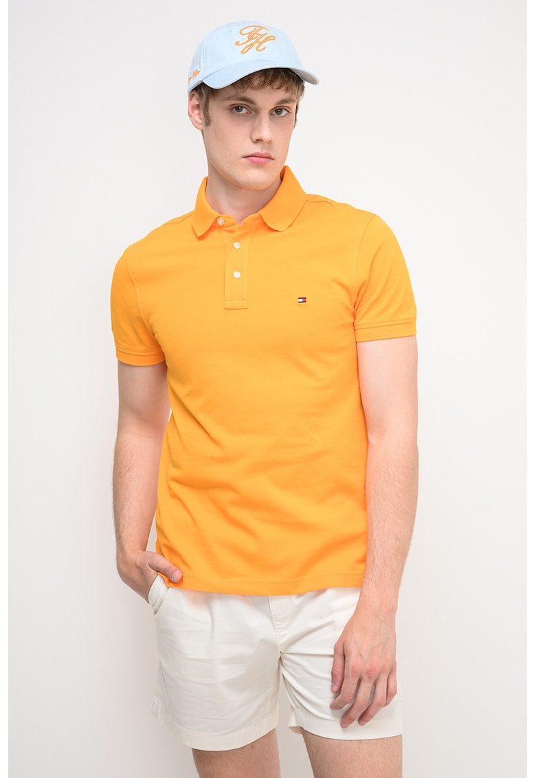 Tricou polo din amestec de bumbac organic 1985