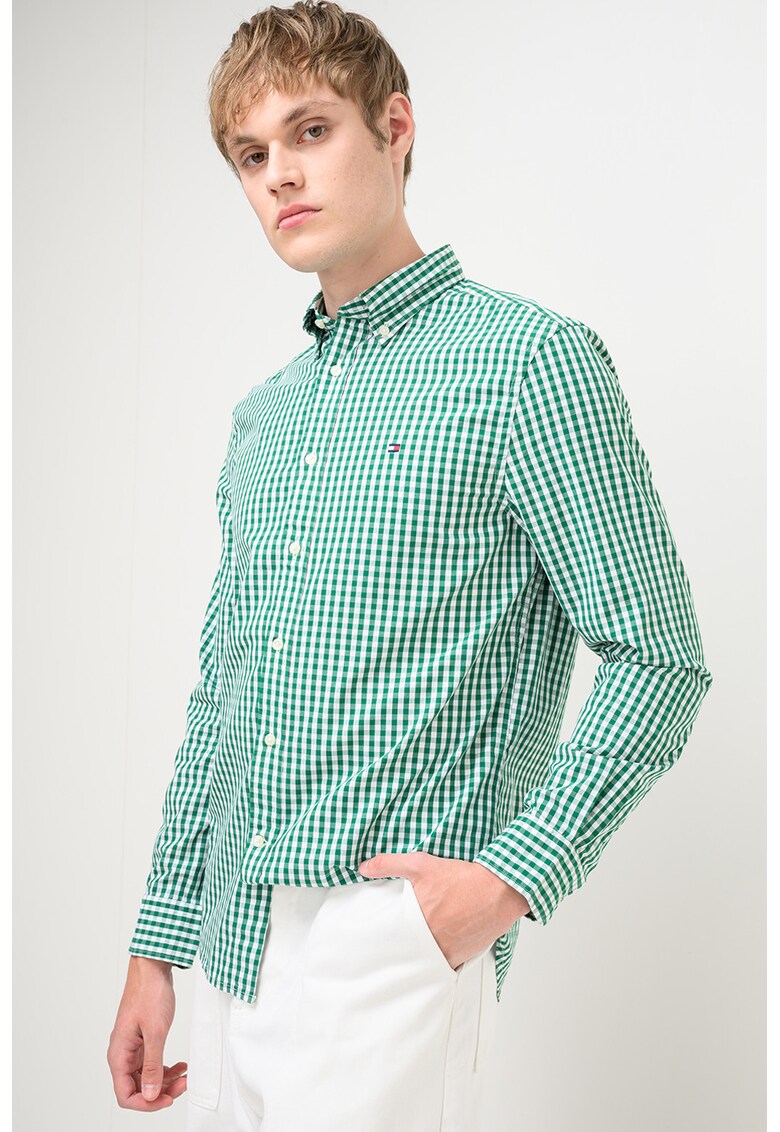 Camasa regular fit cu model gingham