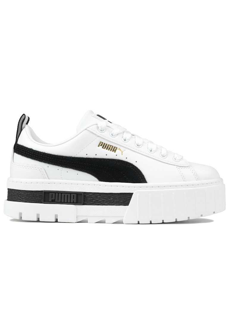 Pantofi sport dama Mayze LTH - talpa platforma - alb - piele naturala