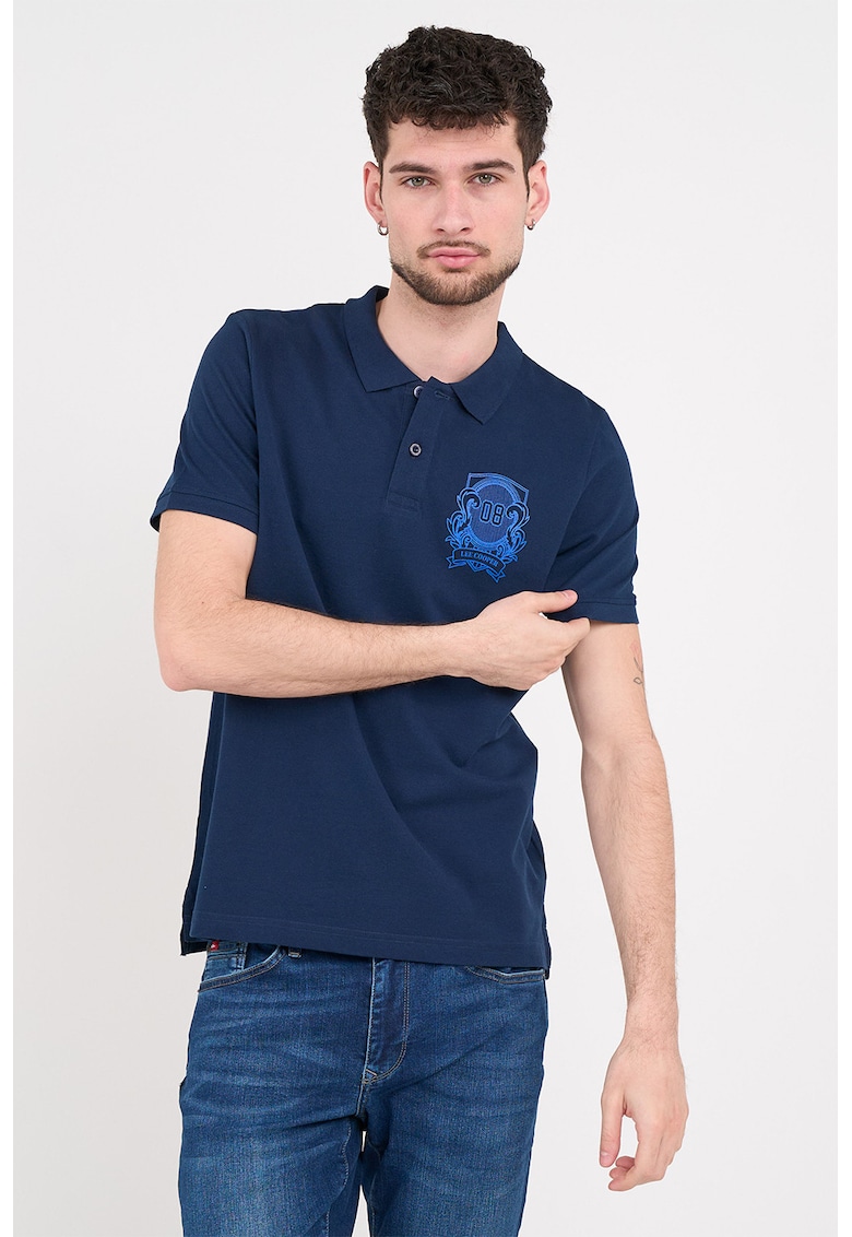 Tricou polo regular fit - Bleumarin