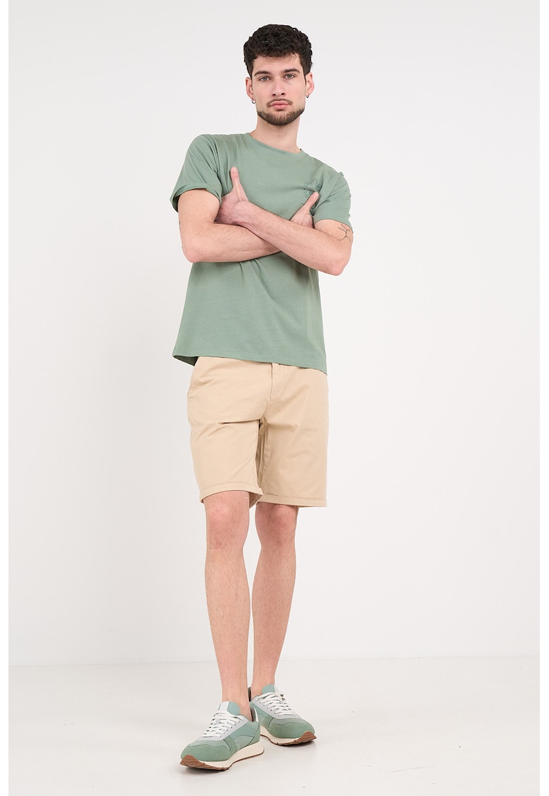 Pantaloni scurti chino cu buzunare laterale - Bej