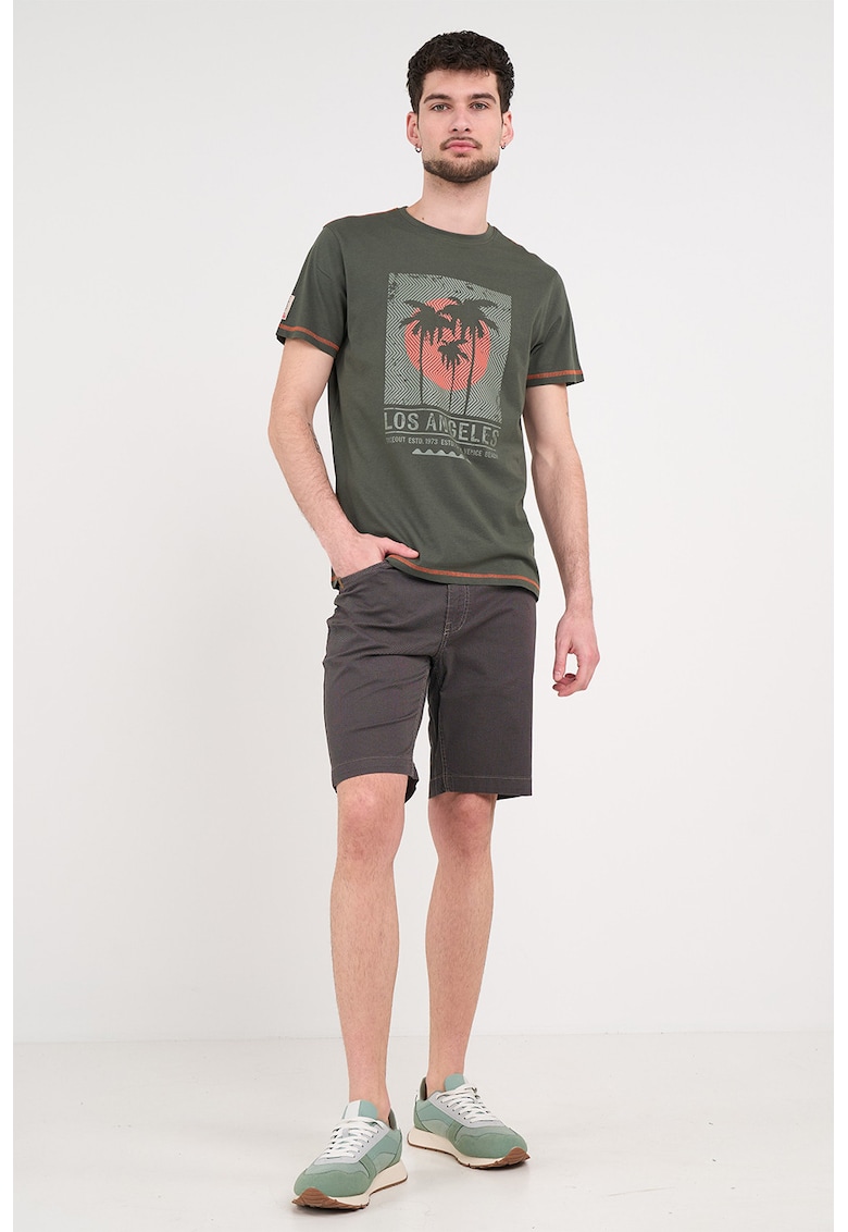 Pantaloni scurti cu 5 buzunare - Gri inchis