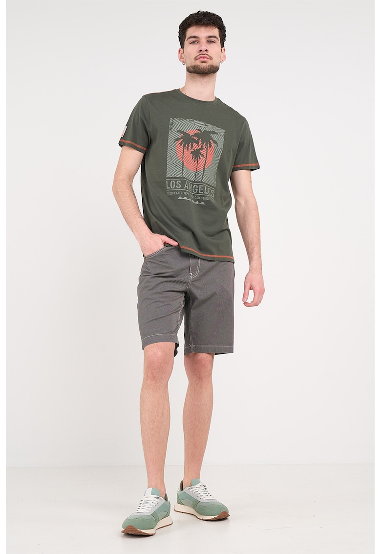 Pantaloni scurti cu 5 buzunare - Gri carbon