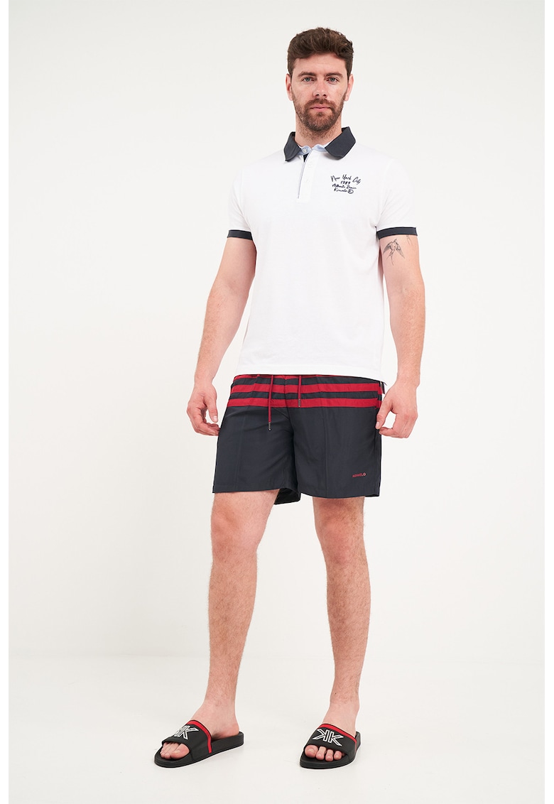 Pantaloni scurti cu dungi - Rosu/Albastru ultramarin