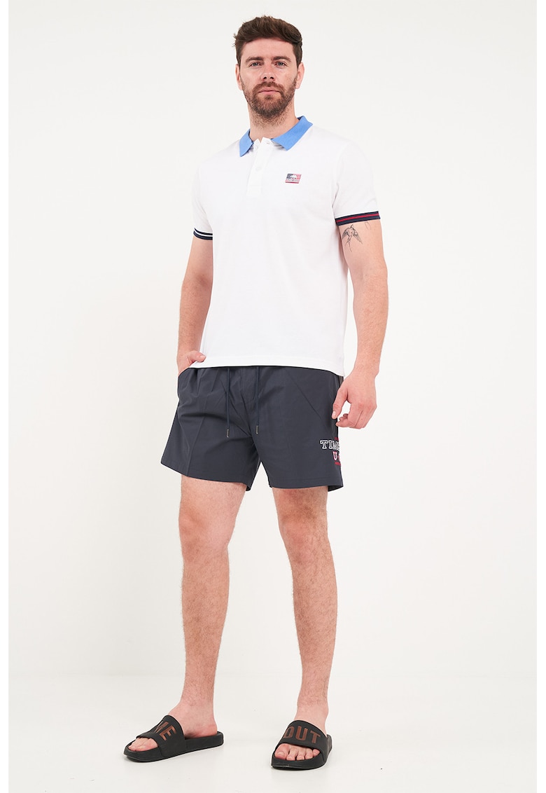 Pantaloni scurti de baie cu logo - Albastru ultramarin