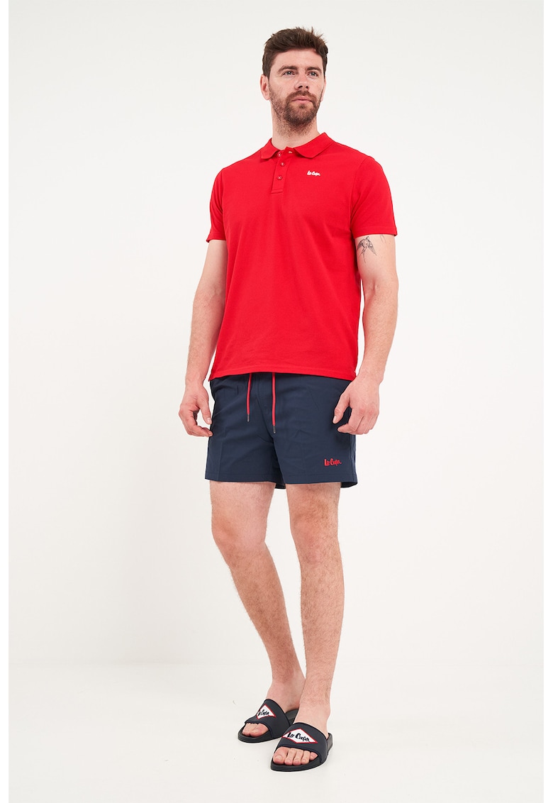 TIMEOUT - Pantaloni scurti de baie cu snur - Bleumarin
