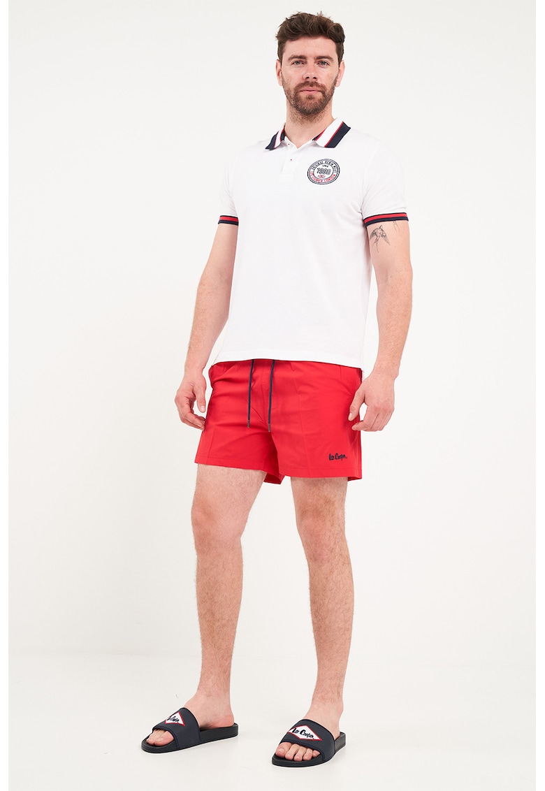 TIMEOUT - Pantaloni scurti de baie cu snur - Rosu vermillion
