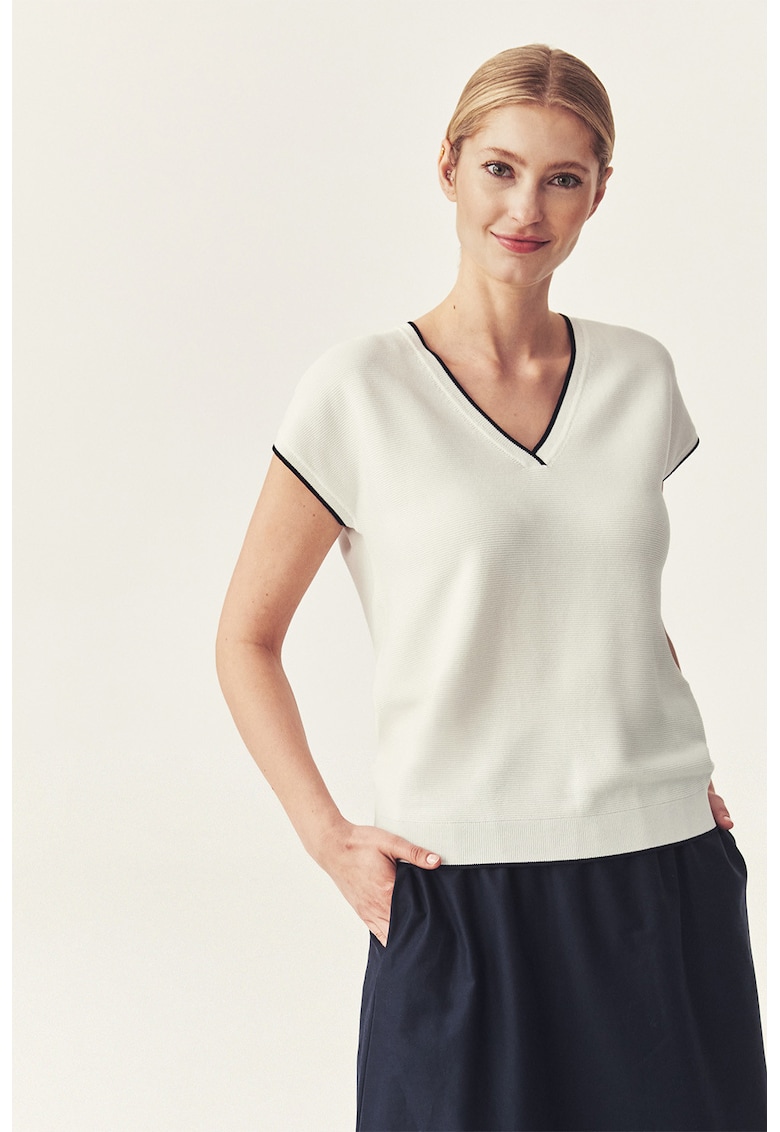 Bluza lejera si tricotata Onez - Crem