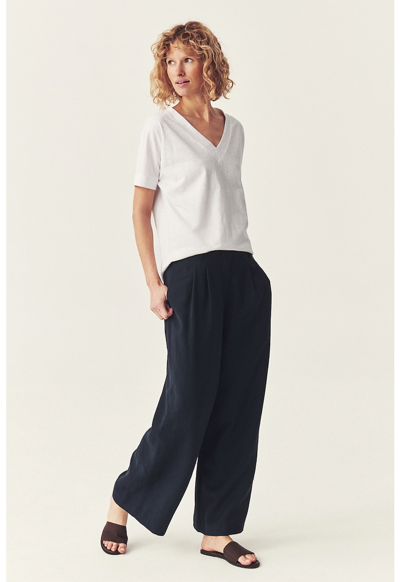 Pantaloni vaporosi cu croiala ampla - Albastru ultramarin