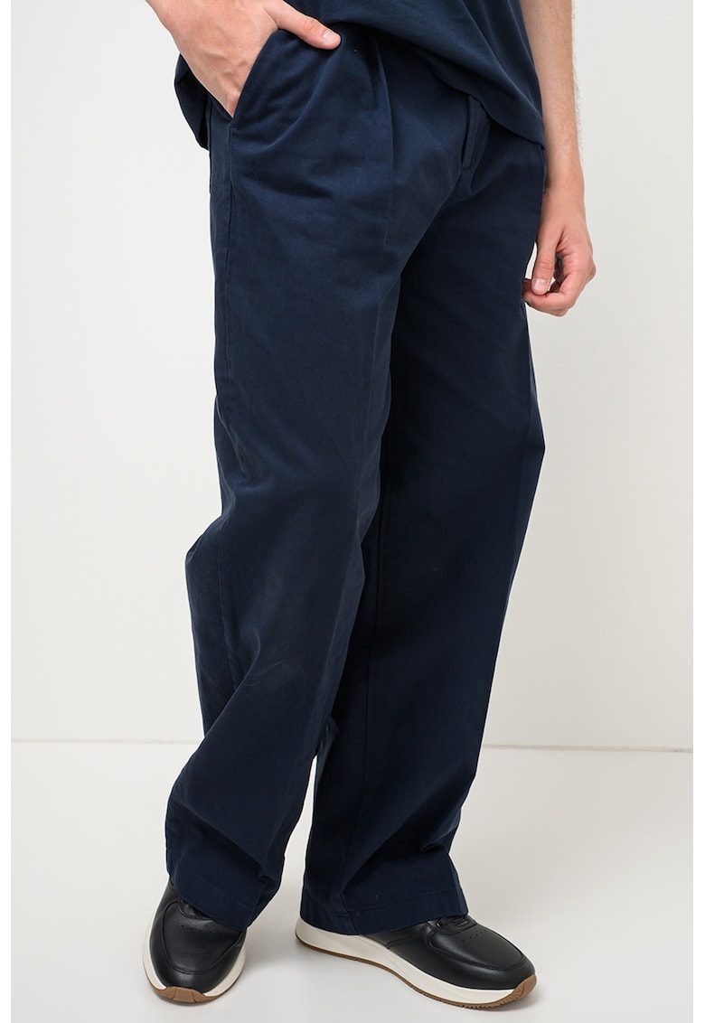 Pantaloni tailored-fit cu talie medie - Albastru ultramarin