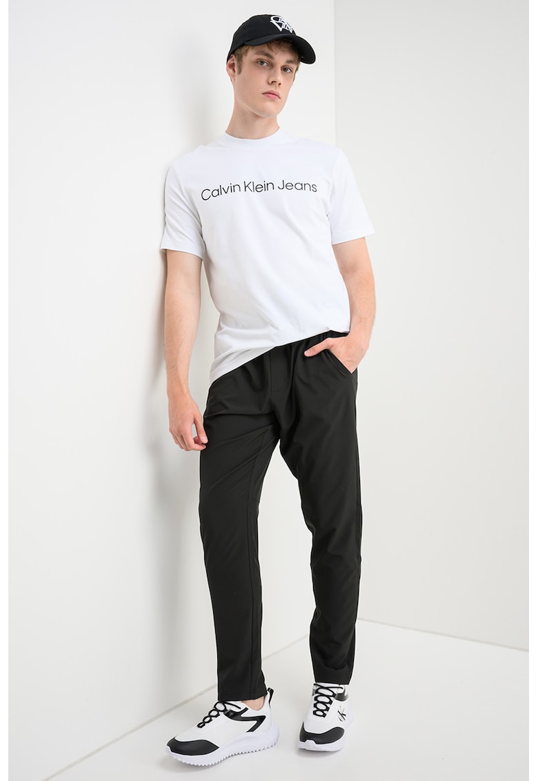 Tricou cu imprimeu logo - Alb