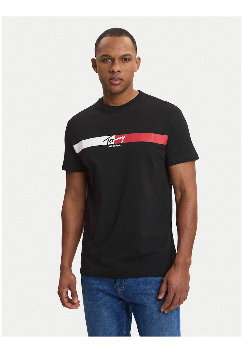 Tricou din bumbac cu print logo