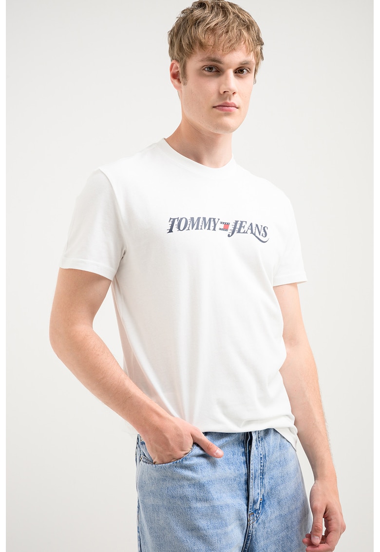 Tricou regular-fit cu imprimeu logo - Alb