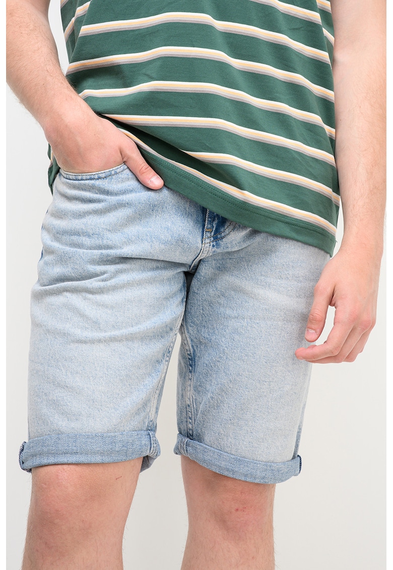 Bermude slim-fit din denim Ronnie - Albastru