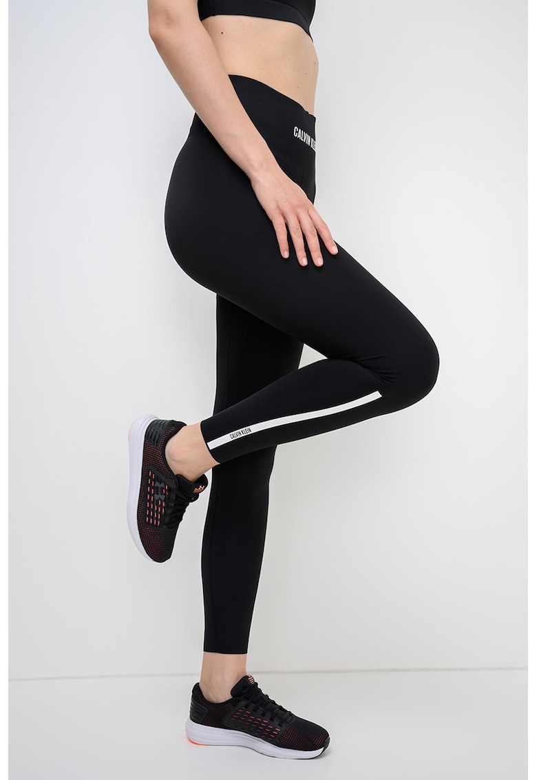 Colanti cu talie inalta pentru fitness - Negru