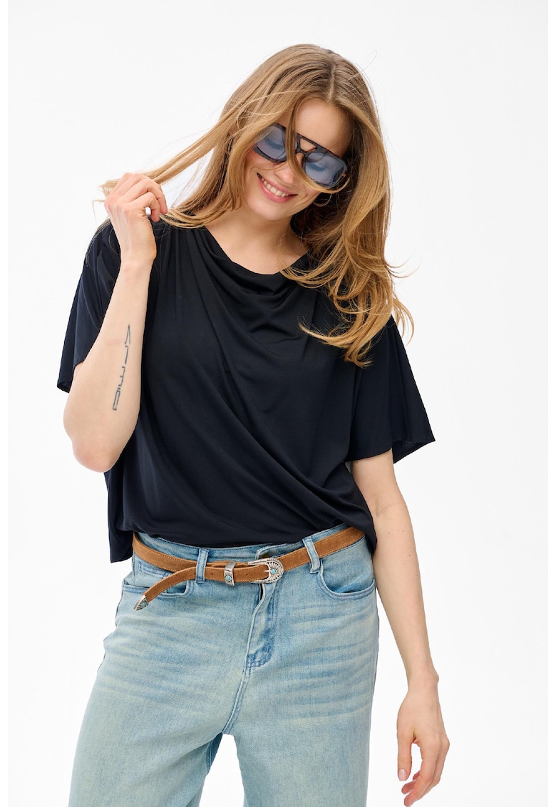 Bluza Binni cu aspect drapat