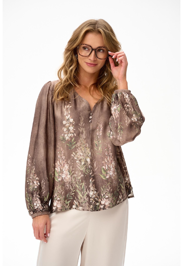 Bluza Li cu imprimeu floral